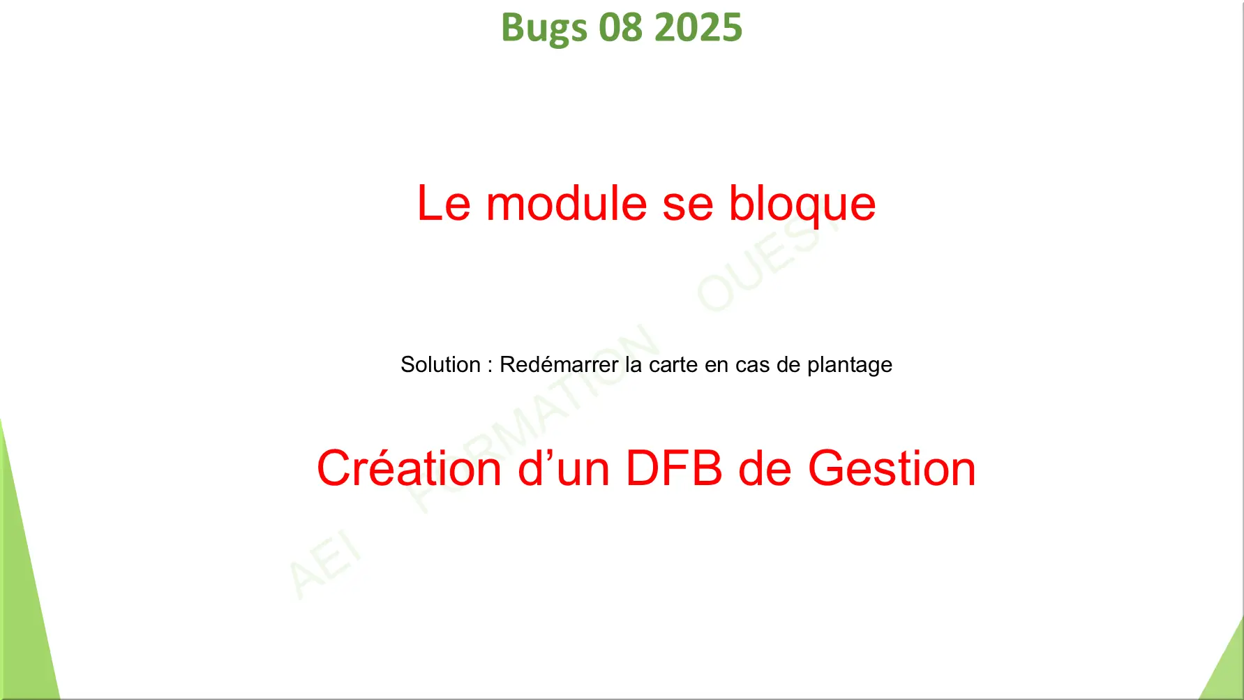 Bugs 08 2025